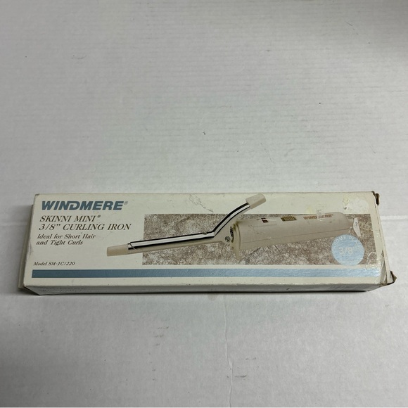 WINDMERE Skinni Mini Micro-Mini 3/8" CURLING IRON SM-1C/220 - Picture 3 of 3